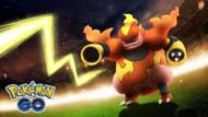 Magmortar as it appears in promotional imagery for Pokemon GO (Image via Niantic)